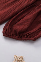 Dropped Shoulder V-Neck Blouse - Trendsi - Flyclothing LLC