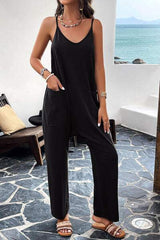 Pocketed Spaghetti Strap Overalls - Trendsi - Flyclothing LLC