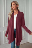 Open Front Long Sleeve Cardigan - Trendsi - Flyclothing LLC