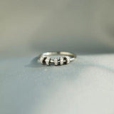 Inlaid Zircon 925 Sterling Silver Ring - Trendsi