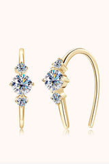 Moissanite 925 Sterling Silver Earrings - Trendsi - Flyclothing LLC