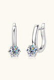 2 Carat Moissanite 925 Sterling Silver Earrings - Trendsi - Flyclothing LLC