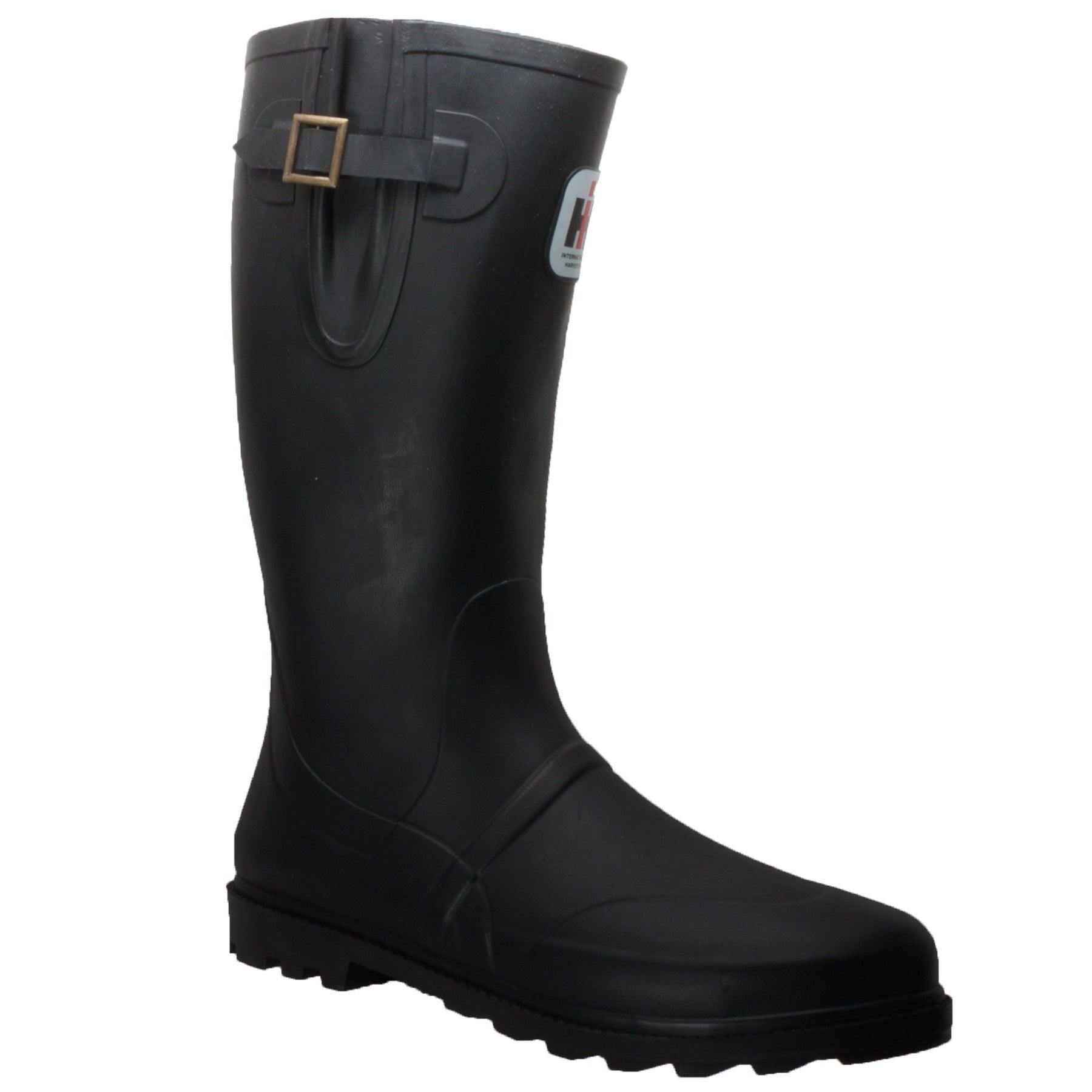 International Harvester Men's Expandable Calf Rubber Boot Black - Flyclothing LLC