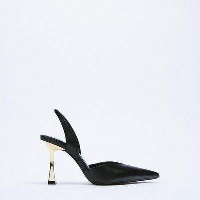 PU Leather Point Toe Stiletto Heel Pumps - Trendsi - Flyclothing LLC