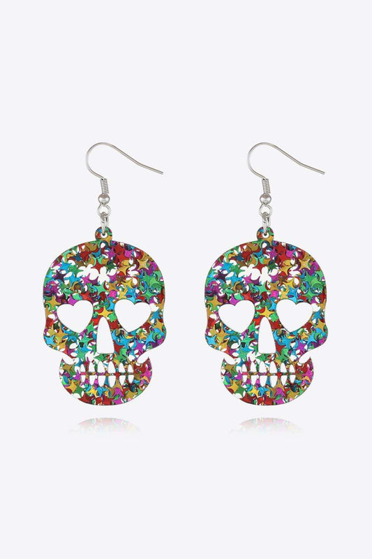 Acrylic Skull Drop Earrings - Trendsi - Flyclothing LLC