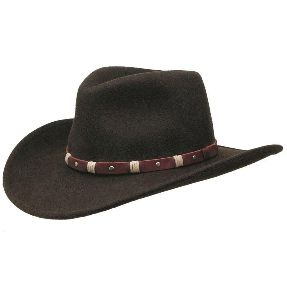 Black Creek Black 100 Percent Crushable Wool Hat - Black Creek
