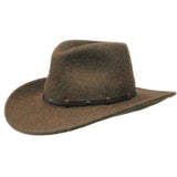 Black Creek Loden Mix 100 Percent Crushable Wool 3 1/4 Brim Hat - Black Creek