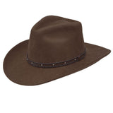 Black Creek Acorn 100 Percent Crushable Wool 3 1/4 Brim Hat - Black Creek