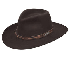 Black Creek Cordova 100 Percent Crushable Wool 3 1/4 Brim Hat - Black Creek