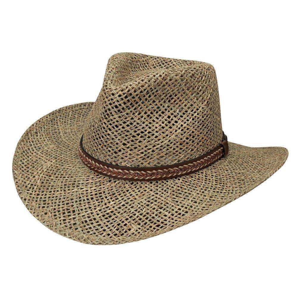Black Creek Natural Seagrass Straw 3 1/4 Brim Hat - Black Creek - Flyclothing LLC