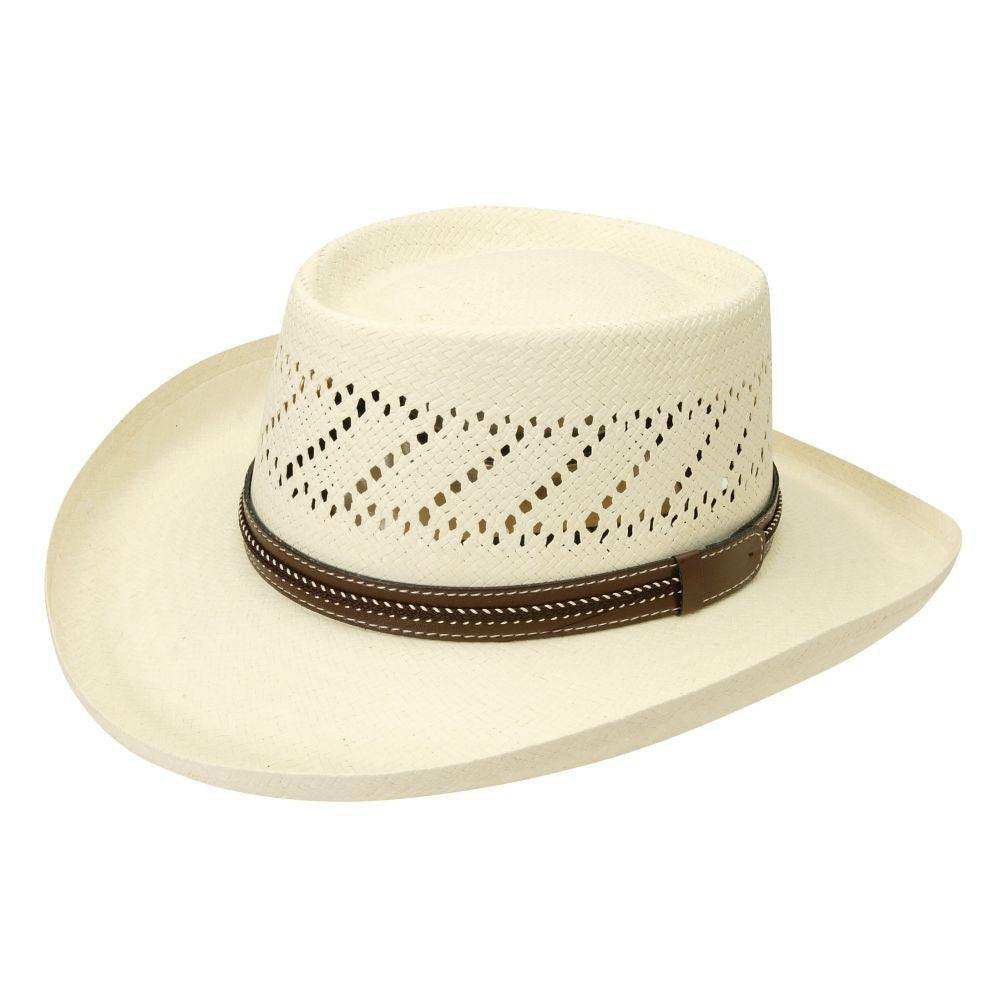 Black Creek Ivory Toyo Straw 3 1/4 Brim Vented Crown Hat - Black Creek - Flyclothing LLC