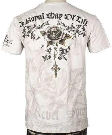 Rebel Spirit A Royal Way T-Shirt (Cement) - Rebel Spirit Clothing