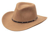 Black Creek Camel 100 Percent Crushable Wool 3 1/4 Brim Hat - Black Creek