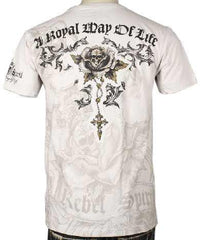 Rebel Spirit A Royal Way T-Shirt (Cement) - Flyclothing LLC
