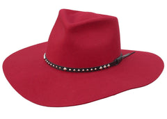 Silverado 100% Crushable Wool 4 Brim Red - Flyclothing LLC