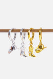 Hat & Boot Shape Asymmetrical Copper 14K Gold Plated Earrings - Trendsi - Flyclothing LLC
