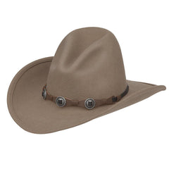 Silverado 100% Crushable Wool 3" Brim Gus Crown Putty - Flyclothing LLC