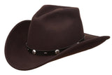 Silverado 100% Crushable Wool 3 1/2 Bend-A-Brim Chocolate - Silverado