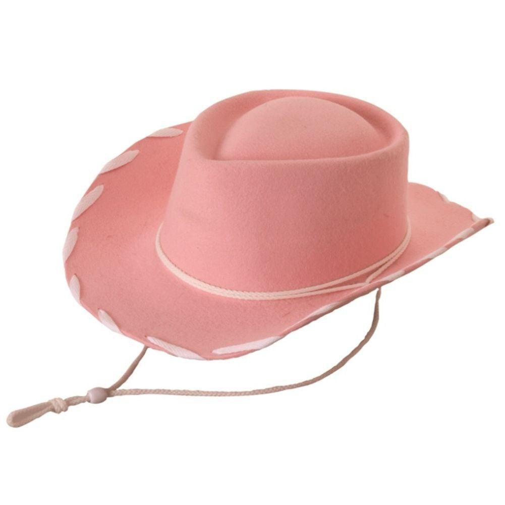 Silverado 100% Structured Wool Felt Pink Sheriff Hat - Flyclothing LLC