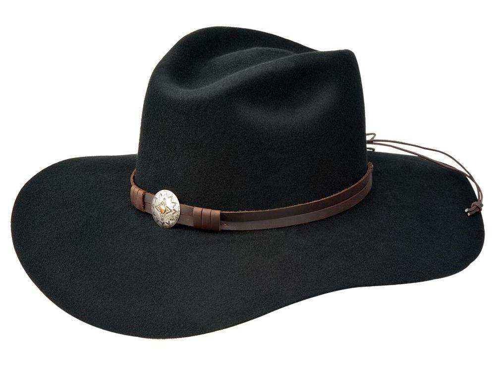 Silverado 100% Crushable Wool 4 Brim Black - Silverado - Flyclothing LLC