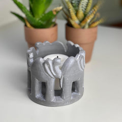 Circle of Elephants Soapstone Sculpture, 3 to 3.5-inch - Dark Stone - SMOLArt