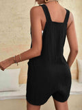 Full Size Scoop Neck Romper with Pockets - Trendsi - Flyclothing LLC