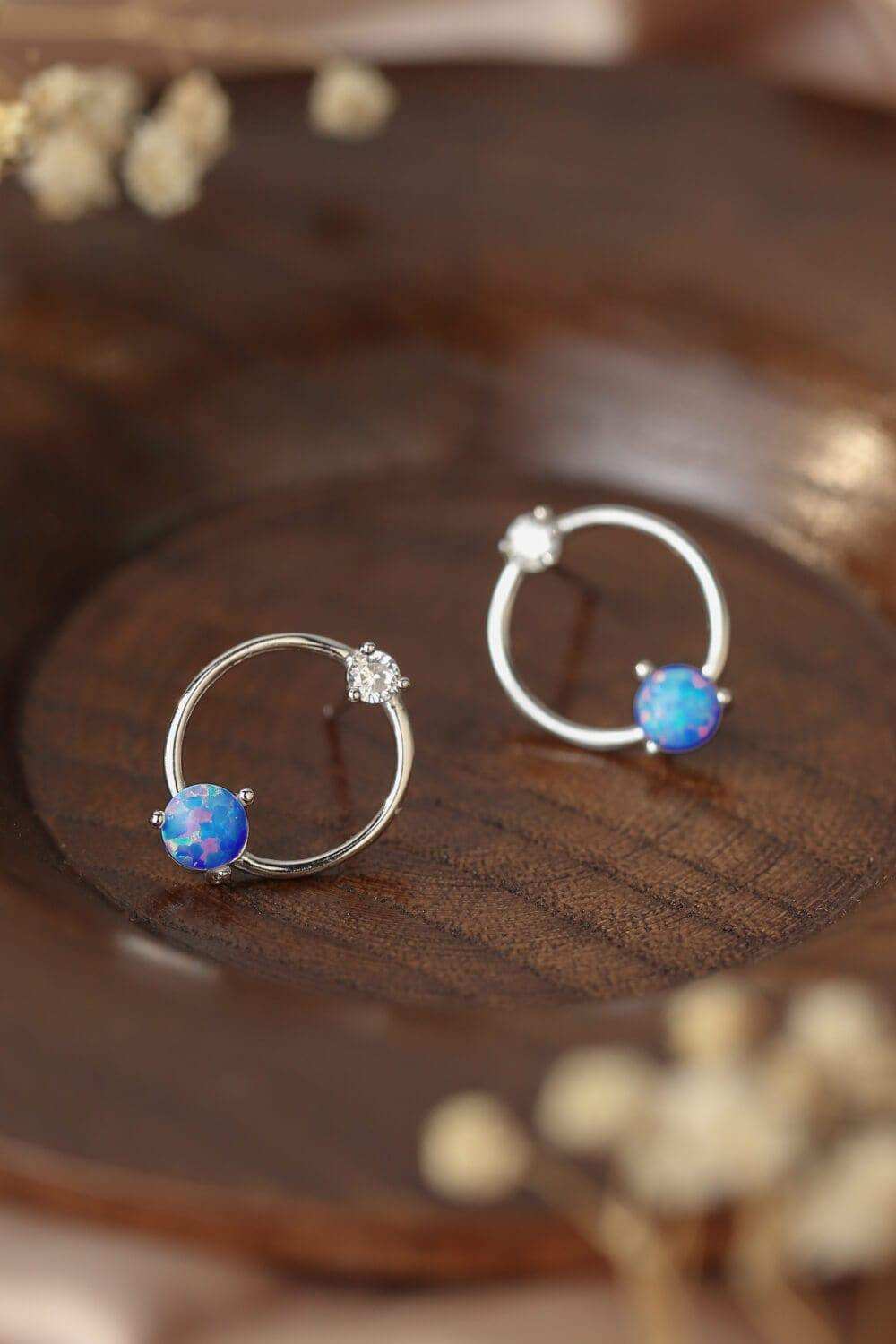 New Beginnings Opal Earrings - Trendsi - Flyclothing LLC