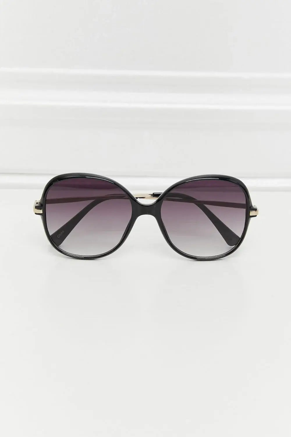 Metal-Plastic Hybrid Full Rim Sunglasses - Trendsi - Flyclothing LLC