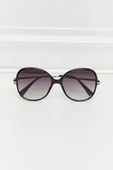Metal-Plastic Hybrid Full Rim Sunglasses - Trendsi - Flyclothing LLC