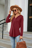 Long Sleeve Hooded Blouse - Trendsi - Flyclothing LLC