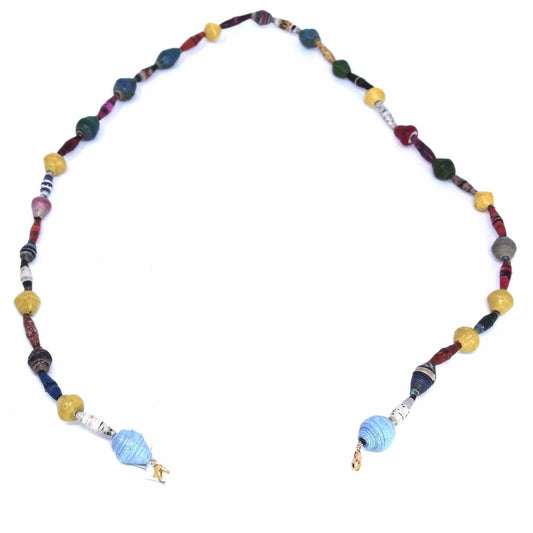 Face Mask/Eyeglass Paper Bead Chain, Colorful Mixed Shapes - Creative Alternatives