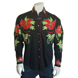 Men's Hawaiian Hibiscus Cotton Gabardine Western Shirt - Rockmount Clothing