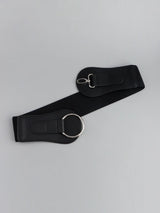 PU Elastic Wide Belt - Trendsi - Flyclothing LLC