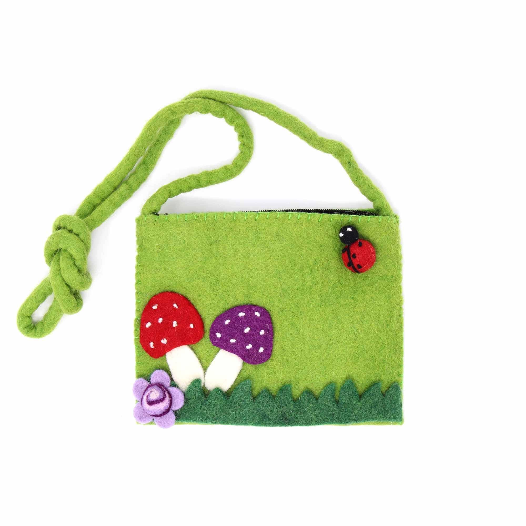 Felt Mushroom Purse - Global Groove (P) - Flyclothing LLC