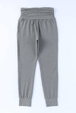High-Rise Wide Waistband Joggers - Trendsi - Flyclothing LLC