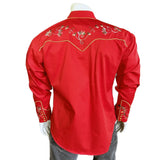 Rockmount Clothing Men's Red Vintage Variegated Floral Embroidery - Rockmount Clothing - Flyclothing LLC