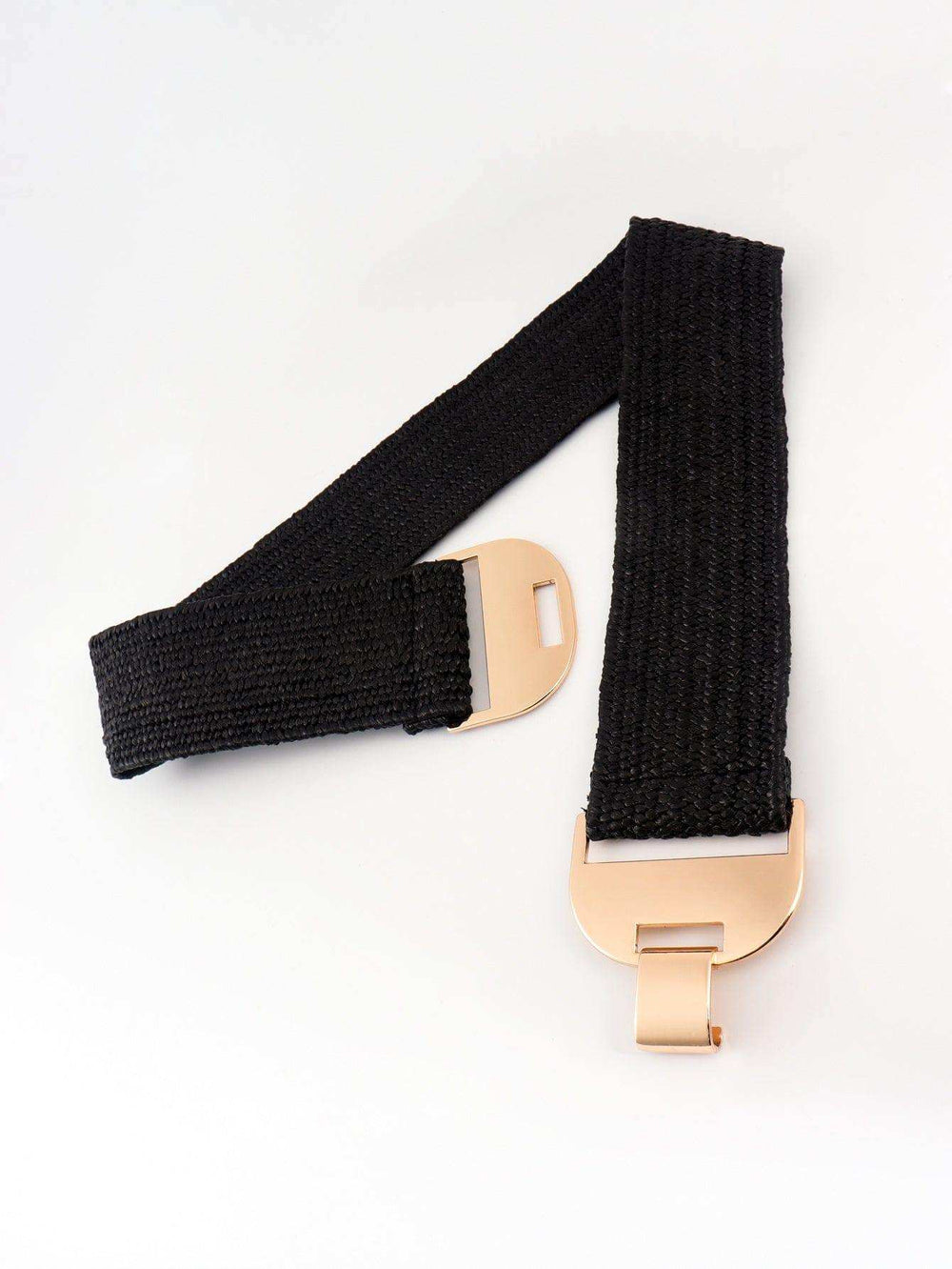 Alloy Buckle Elastic Belt - Trendsi - Flyclothing LLC