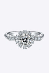 1 Carat Moissanite 925 Sterling Silver Ring - Trendsi - Flyclothing LLC