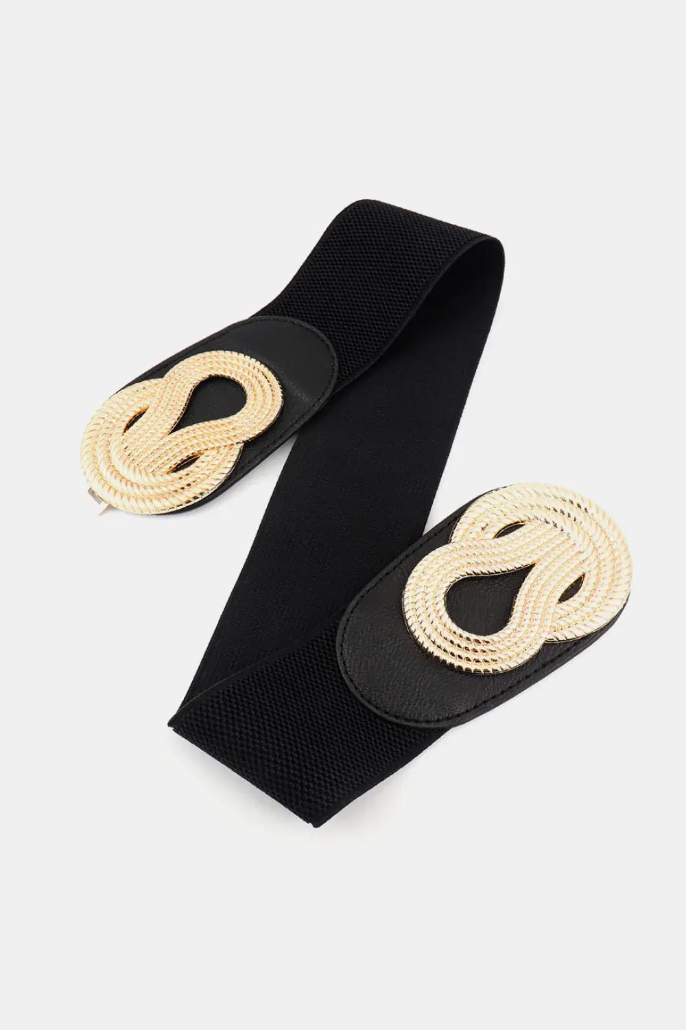 Twisted Alloy Buckle Wide Belt - Trendsi - Flyclothing LLC