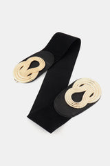 Twisted Alloy Buckle Wide Belt - Trendsi - Flyclothing LLC