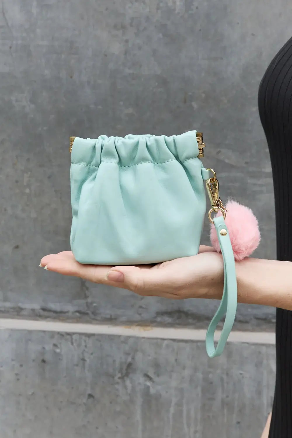 Nicole Lee USA Faux Leather Pouch - Trendsi - Flyclothing LLC