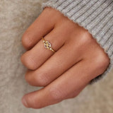Number 8 Heart 925 Sterling Silver Ring - Trendsi