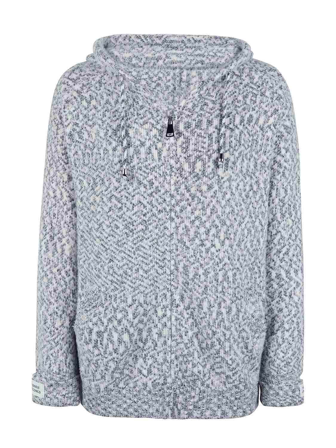 Zip-Up Hooded Sweater - Trendsi - Flyclothing LLC