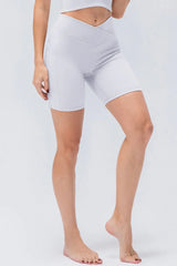 Slim Fit V-Waistband Sports Shorts - Trendsi - Flyclothing LLC