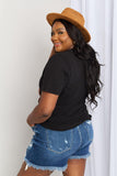 mineB Full Size Graphic Round Neck Tee - Flyclothing LLC