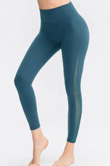 Wide Waistband Slim Fit Long Sports Pants - Trendsi - Flyclothing LLC