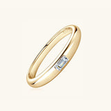 925 Sterling Silver Inlaid Moissanite Ring - Trendsi - Flyclothing LLC