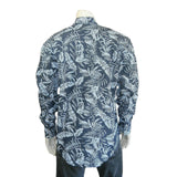 Rockmount Clothing Men's Denim Floral Print Western Shirt - Rockmount Clothing