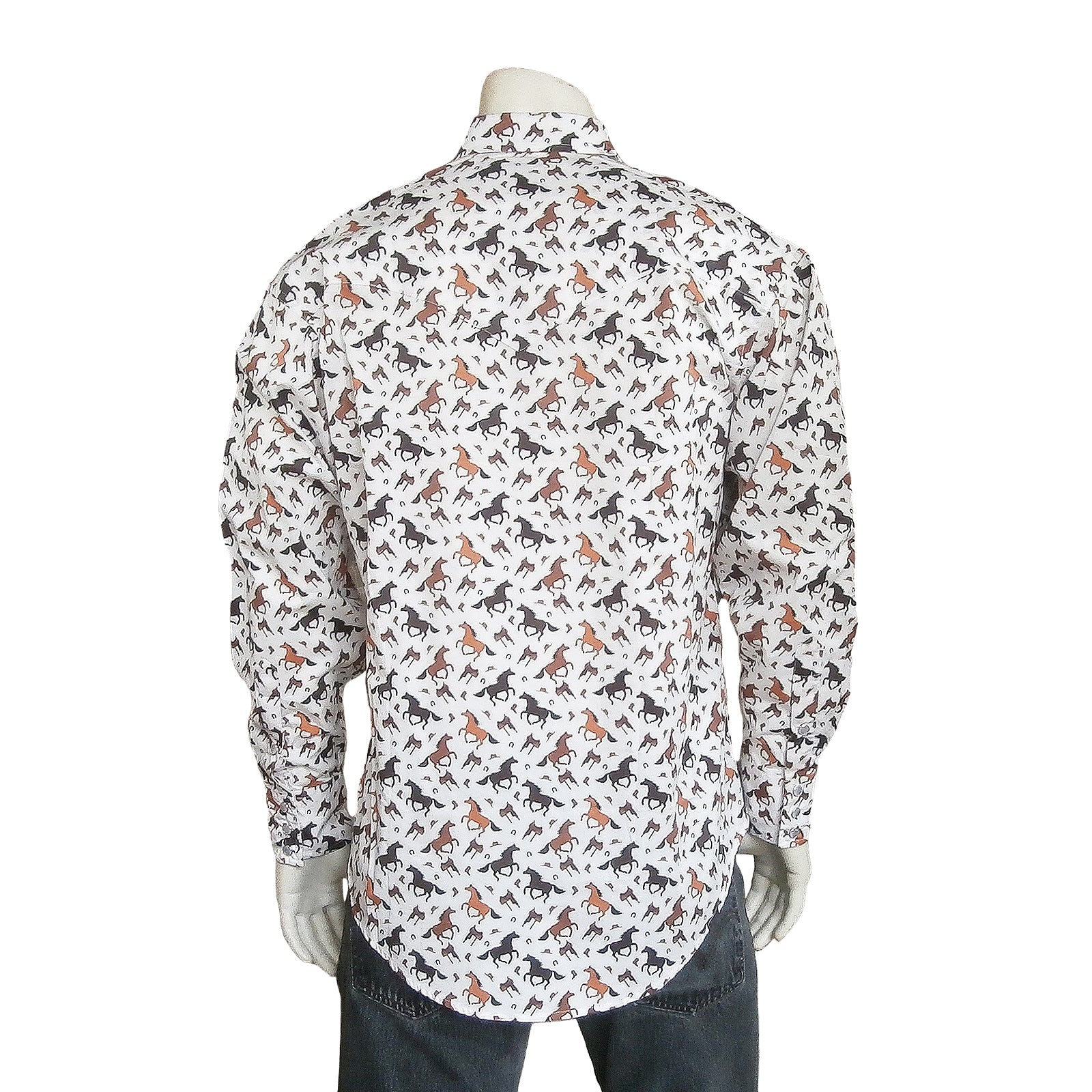 Rockmount Clothing Men's Horse Print Western Shirt