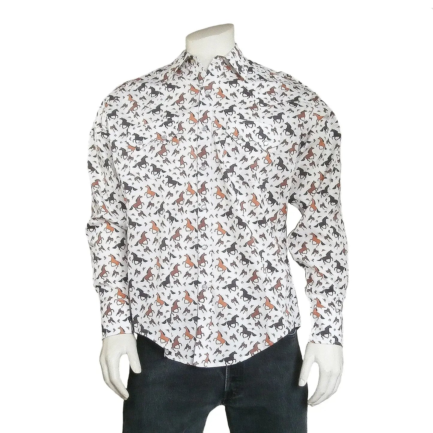 Rockmount Clothing Men's Horse Print Western Shirt - Rockmount Clothing - Flyclothing LLC